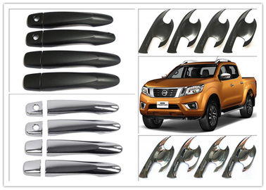 Dobra cena. NISSAN NAVARA NP300 2015 Frontier Stronne drzwi rękojeści wkładki i okładki, czarne i chromowane w Internecie