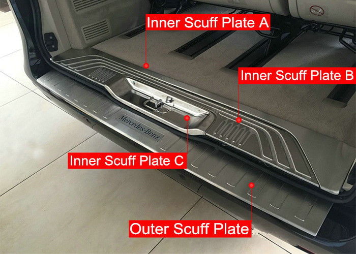 New Mercedes Benz VITO 2016 Steel Inner And Outer Tail Gate Scuff Plates