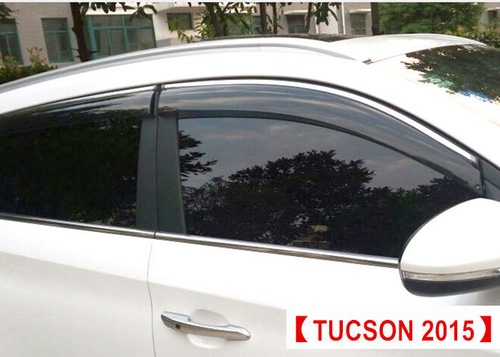 Hyundai Tucson Auto Spare Parts Injection Molding Window Visors With Trim Stripe