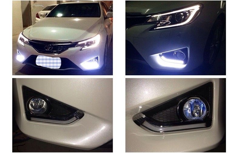 Toyota REIZ 2013 2014 LED Daytime Running Light Car DRL Running lamp