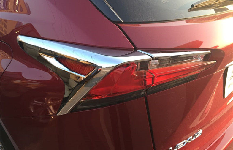 Durable Chrome Headlight Bezels For LEXUS 2015 NX200 / NX300 , Taillight Garnish