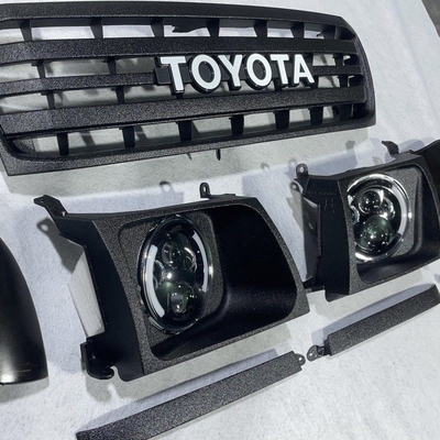 Dobra cena. OEM Kompatybilny 5311190A09/5310160030 Toyota Land Cruise Oryginalny rozmiar Grill przedni z czarną / białą / chromową wykończeniem w Internecie