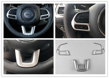 Dobra cena. Plastic ABS Auto Interior Trim Parts Koło kierownicze Garnish Chrome dla Jeep Compass 2017 w Internecie