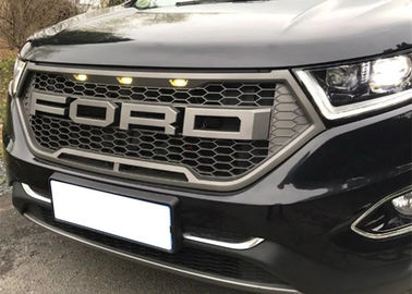 Dobra cena. Grille samochodowe Grill przedni w stylu Raptor z światłem LED dla Forda Edge 2015 2017 w Internecie