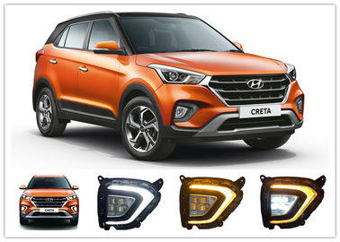 Dobra cena. Hyundai Creta 2018 2019 Lampy LED do mgły, światła dzienne z żółtym sygnałem skrętu w Internecie