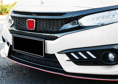 Dobra cena. Modyfikowane czarne części zamienne samochodowe Honda New Civic 2016 2018 Fabryki grille przedniej w Internecie