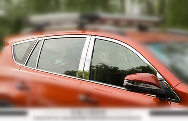 Dobra cena. Polerowane okna samochodowe ze stali nierdzewnej dopasowane do Toyota RAV4 2013 2014 w Internecie