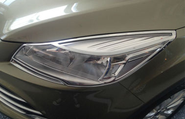 Dobra cena. 2 sztuky zestaw Chrome przednie światło bezels i tylne światło Formowanie dla 2013 / 2015 Ford Kuga Escape w Internecie
